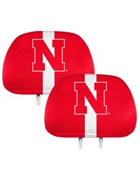 Nebraska Cornhuskers Printed Headrest Cover by   