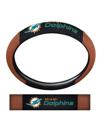 Miami Dolphins Sports Grip Steering Wheel Cover by   