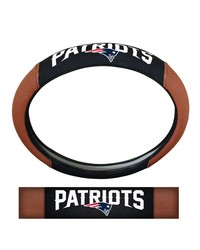 New England Patriots Sports Grip Steering Wheel Cover by   