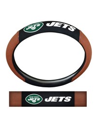 New York Jets Sports Grip Steering Wheel Cover by   