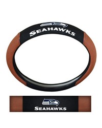 Seattle Seahawks Sports Grip Steering Wheel Cover by   