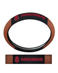 Arkansas Razorbacks Sports Grip Steering Wheel Cover by   