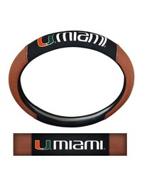 Miami Hurricanes Sports Grip Steering Wheel Cover by   