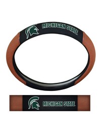 Michigan State Spartans Sports Grip Steering Wheel Cover by   