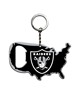 Fan Mats  LLC Las Vegas Raiders Keychain Bottle Opener Black