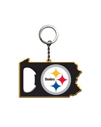 Pittsburgh Steelers Keychain Bottle Opener by   