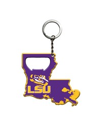 LSU Tigers Keychain Bottle Opener by   