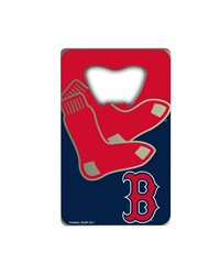 Boston Red Sox Credit Card Bottle Opener by   