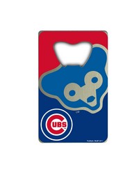 Chicago Cubs Credit Card Bottle Opener by   