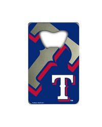 Texas Rangers Credit Card Bottle Opener by   