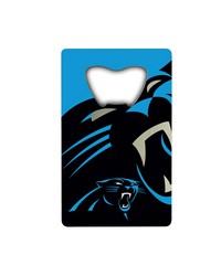 Carolina Panthers Credit Card Bottle Opener by   