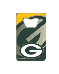 Green Bay Packers Credit Card Bottle Opener by   