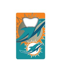 Miami Dolphins Credit Card Bottle Opener by   