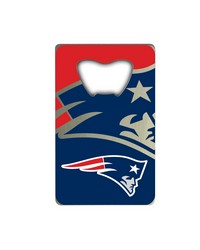 New England Patriots Credit Card Bottle Opener by   