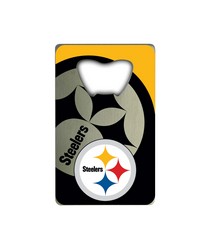 Pittsburgh Steelers Credit Card Bottle Opener by   