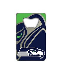 Seattle Seahawks Credit Card Bottle Opener by   