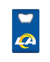 Los Angeles Rams Credit Card Bottle Opener by   