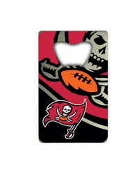 Tampa Bay Buccaneers Credit Card Bottle Opener by   