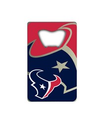 Houston Texans Credit Card Bottle Opener by   