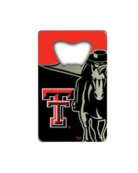 Texas Tech Red Raiders Credit Card Bottle Opener by   