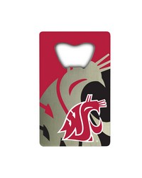 Washington State Cougars Credit Card Bottle Opener by   