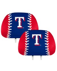 Texas Rangers Printed Headrest Cover by   