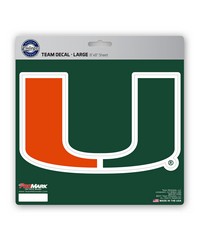 Miami Hurricanes Large Decal by   