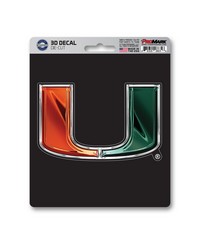 Miami Hurricanes 3D Decal by   