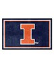 Fan Mats  LLC Illinois Illini 4x6 Rug Blue