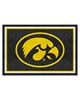 Fan Mats  LLC Iowa Hawkeyes 5x8 Rug Black