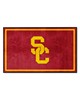 Fan Mats  LLC Southern California Trojans 4x6 Rug Cardinal