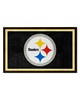 Fan Mats  LLC Pittsburgh Steelers 4x6 Rug Black