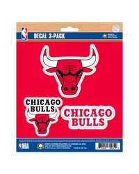 Chicago Bulls Decal 3-pk by   