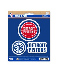 Detroit Pistons Decal 3-pk by   