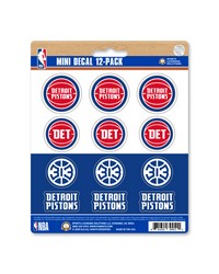 Detroit Pistons Mini Decal 12-pk by   