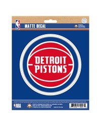 Detroit Pistons Matte Decal by   