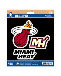 Miami Heat Decal 3-pk by   