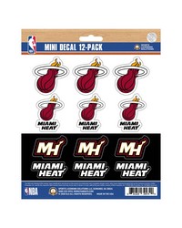 Miami Heat Mini Decal 12-pk by   