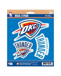 Oklahoma City Thunder Decal 3-pk by   