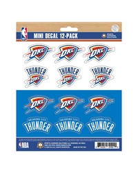 Oklahoma City Thunder Mini Decal 12-pk by   