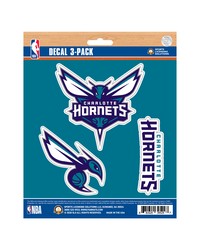 Charlotte Hornets Decal 3-pk by   