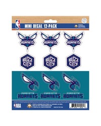 Charlotte Hornets Mini Decal 12-pk by   