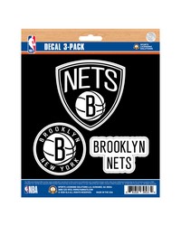 Brooklyn Nets Decal 3-pk by   