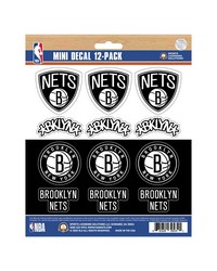 Brooklyn Nets Mini Decal 12-pk by   