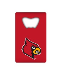 Louisville Cardinals Credit Card Bottle Opener by   