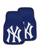 Fan Mats  LLC New York Yankees 2-pc Carpet Car Mat Set Navy