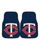 Fan Mats  LLC Minnesota Twins 2-pc Carpet Car Mat Set Navy