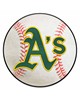 Fan Mats  LLC Oakland Athletics Baseball Mat White