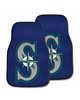 Fan Mats  LLC Seattle Mariners 2-pc Carpet Car Mat Set Navy