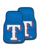 Fan Mats  LLC Texas Rangers 2-pc Carpet Car Mat Set Blue